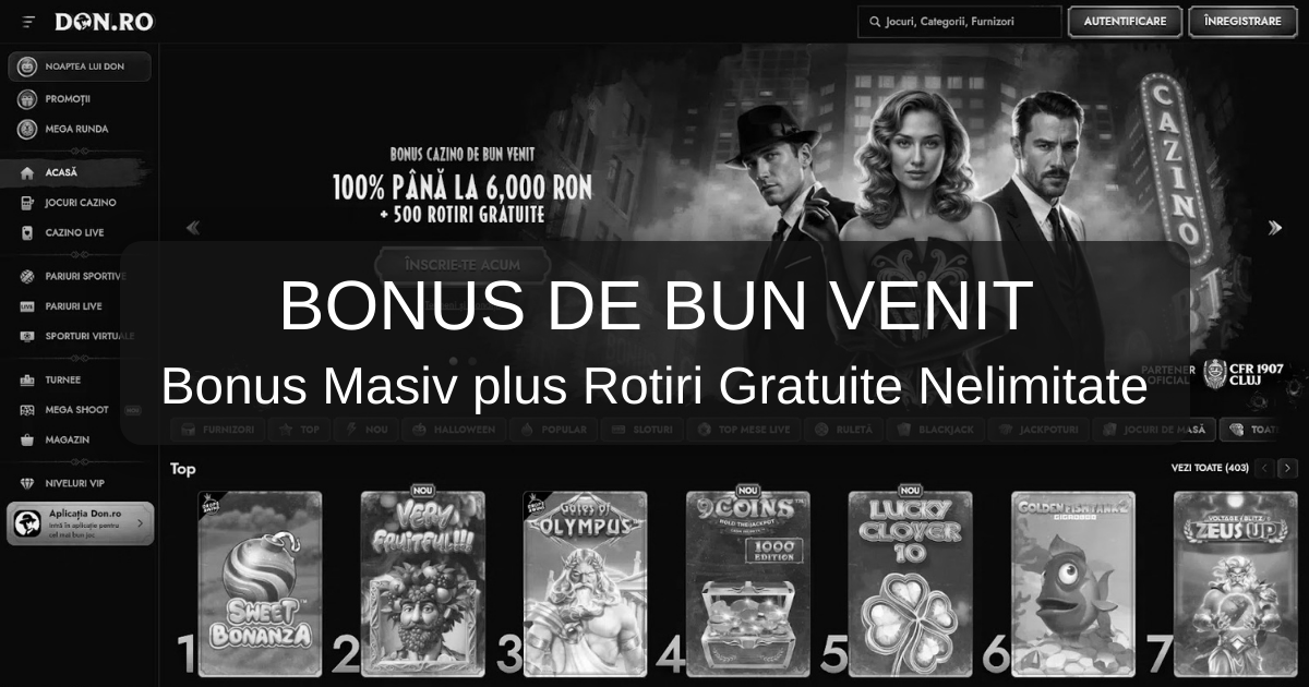 Don Casino: bonus de bun venit și detalii despre cazinou